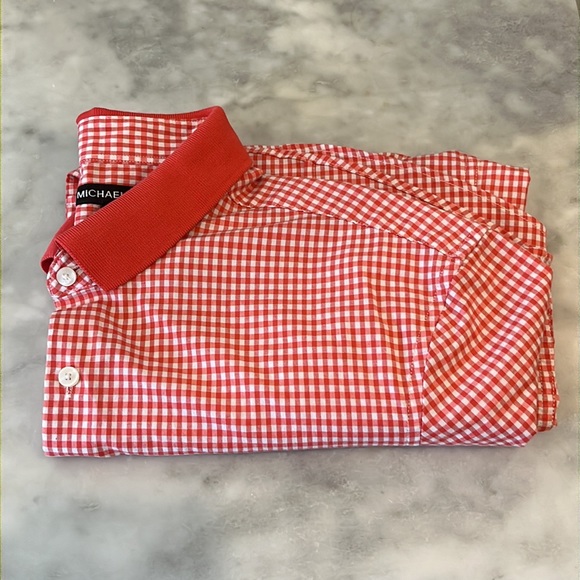 Michael Kors Men’s Button Down Short-Sleeve Shirt - Size Medium Slim Fit - Picture 12 of 12